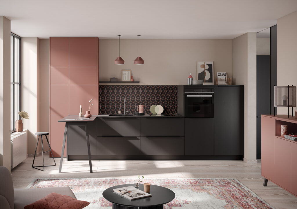 Nischenverkleidung Calgary_Samteiche_Schwarz_Cube